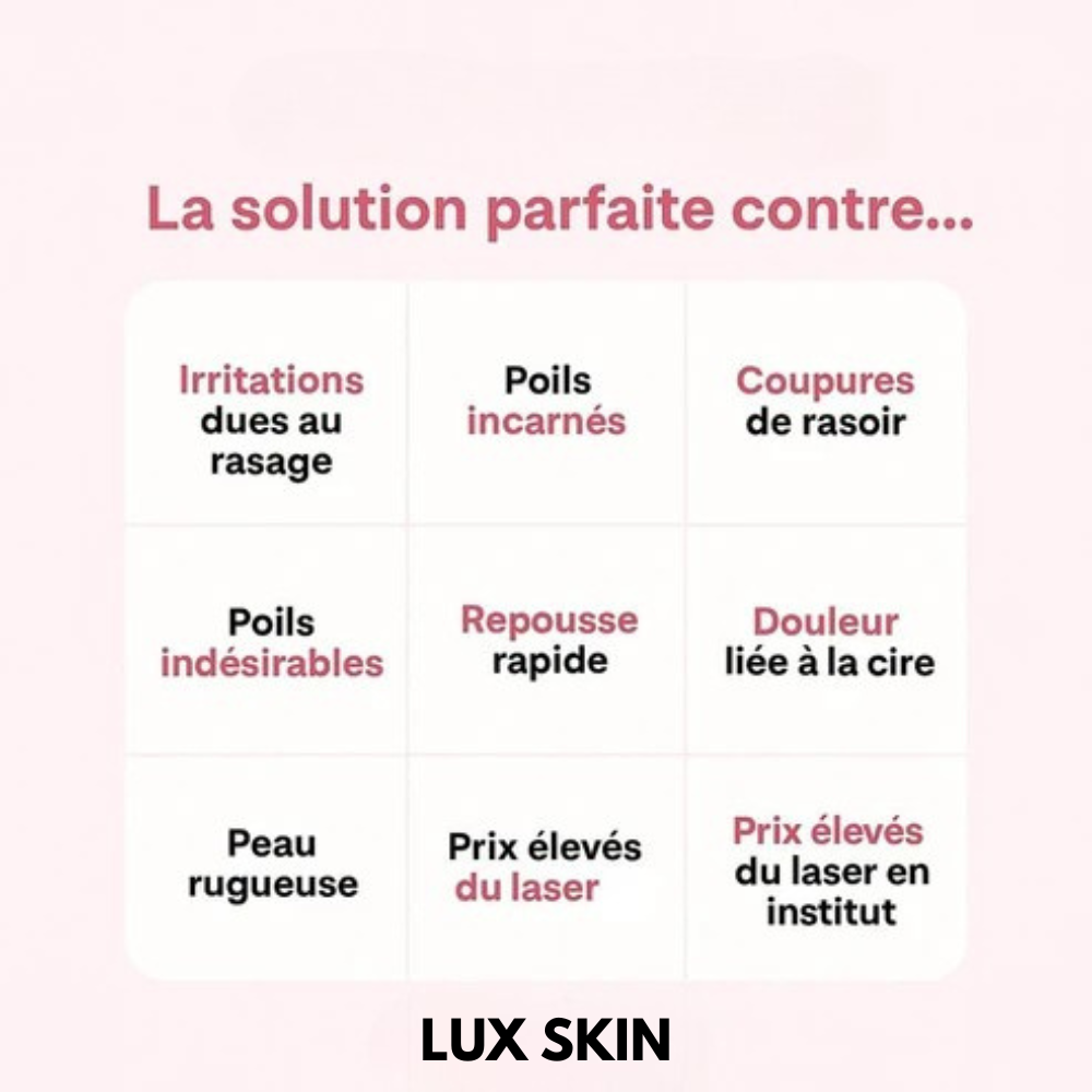 LUX SKIN - Épilateur à lumière pulsée IPL