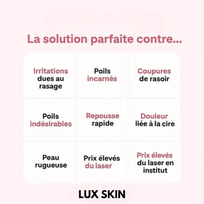 LUX SKIN - Épilateur à lumière pulsée IPL